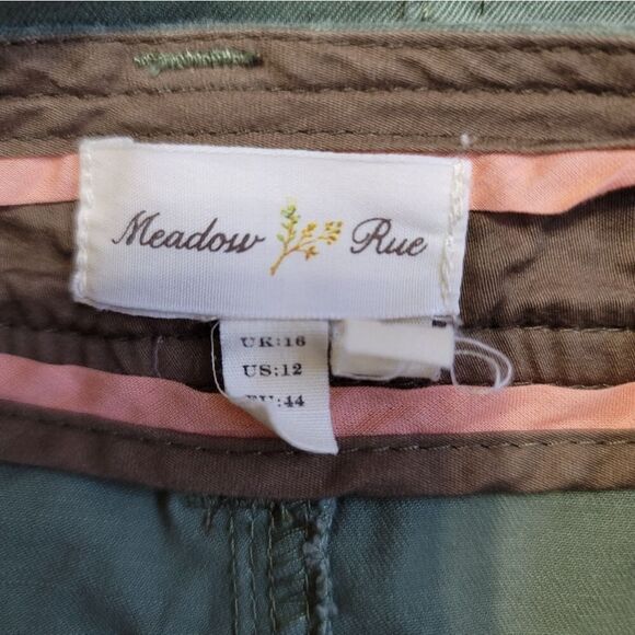 Anthropologie Meadow Rue Corduroy Patchwork Skirt Size 12 - Picture 6 of 7